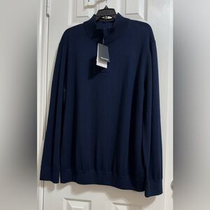 Mizzen Main Preston Quarter Zip In Navy Color (Size XL).